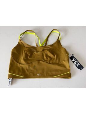 Victoria’s Secret VSX Elevate Refined Contours Longline Fern Sports Bra Size S